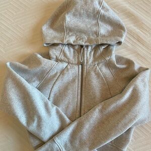 Cropped full zip scuba